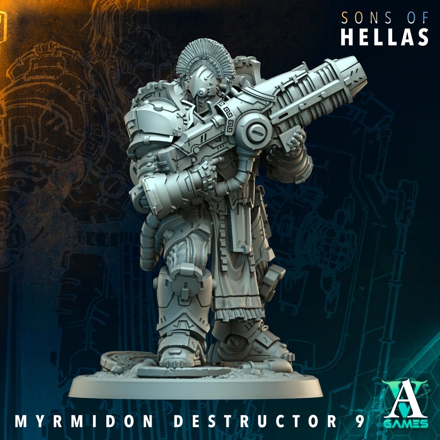 Myrmidon Destructor (x11) - TTRPG - Wargaming - Grimdark
