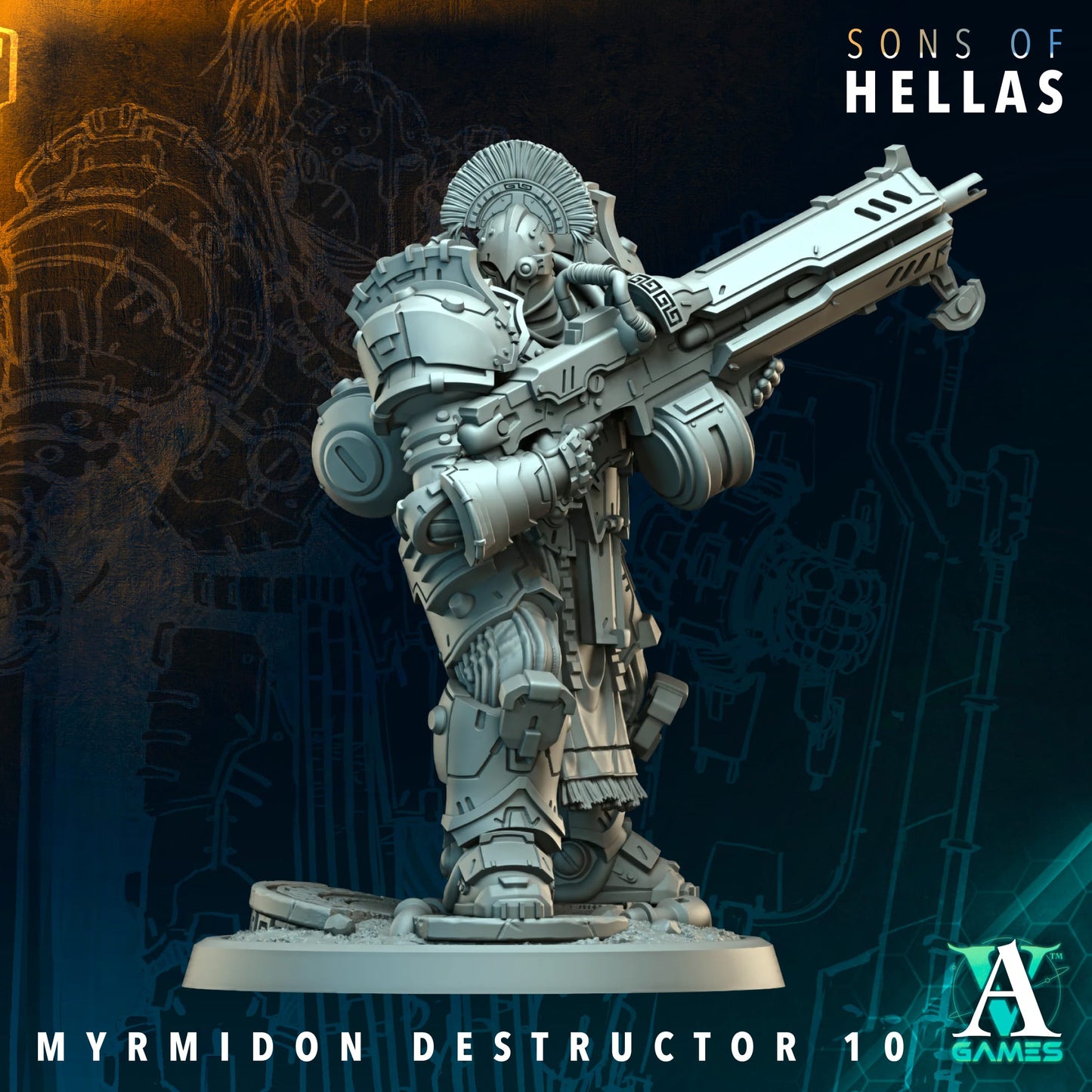Myrmidon Destructor (x11) - TTRPG - Wargaming - Grimdark