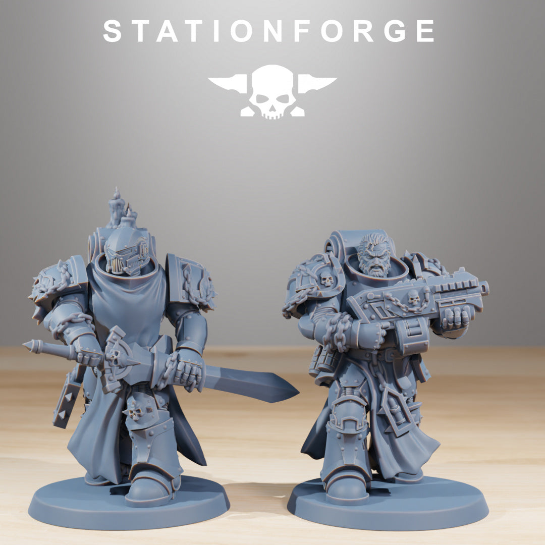 Socratis Crusaders - Compatible with Warhammer 40K - by Station Forge - Tabletop RPG Miniature - Roleplaying 3D Printed Fantasy Mini