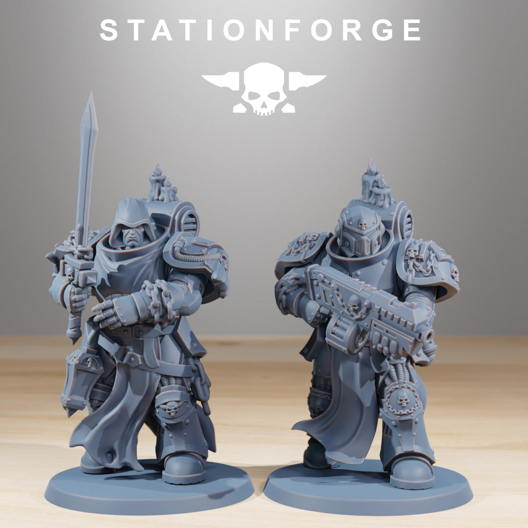 Socratis Crusaders - Compatible with Warhammer 40K - by Station Forge - Tabletop RPG Miniature - Roleplaying 3D Printed Fantasy Mini