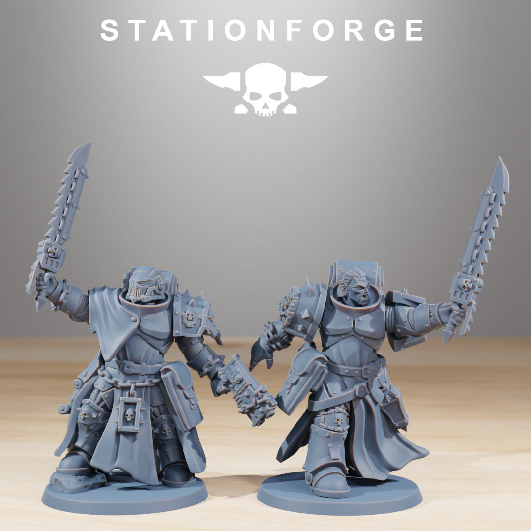 Socratis Crusaders - Compatible with Warhammer 40K - by Station Forge - Tabletop RPG Miniature - Roleplaying 3D Printed Fantasy Mini