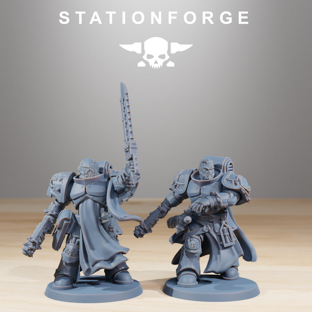 Socratis Crusaders - Compatible with Warhammer 40K - by Station Forge - Tabletop RPG Miniature - Roleplaying 3D Printed Fantasy Mini