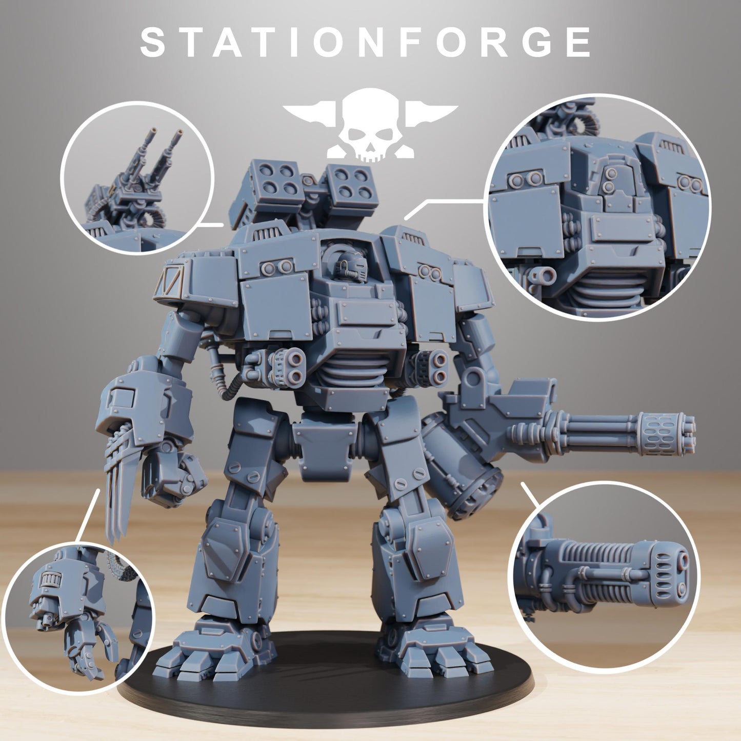 Socratis Dreadstorm - Compatible with Warhammer 40K - by Station Forge - Tabletop RPG Miniature - Roleplaying 3D Printed Fantasy Mini