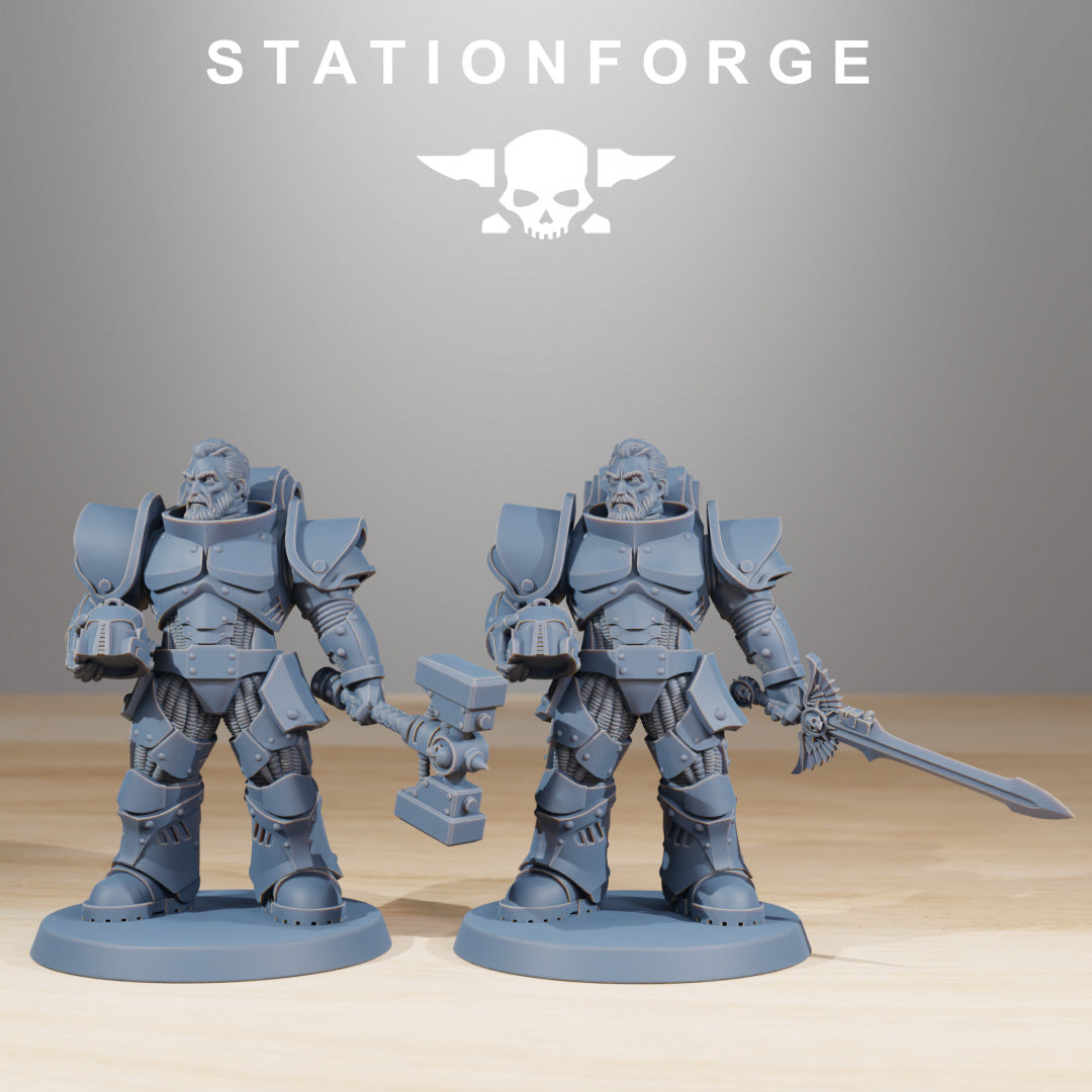 Socratis Melee Infantry - Compatible with Warhammer 40K - by Station Forge - Tabletop RPG Miniature - Roleplaying 3D Printed Fantasy Mini