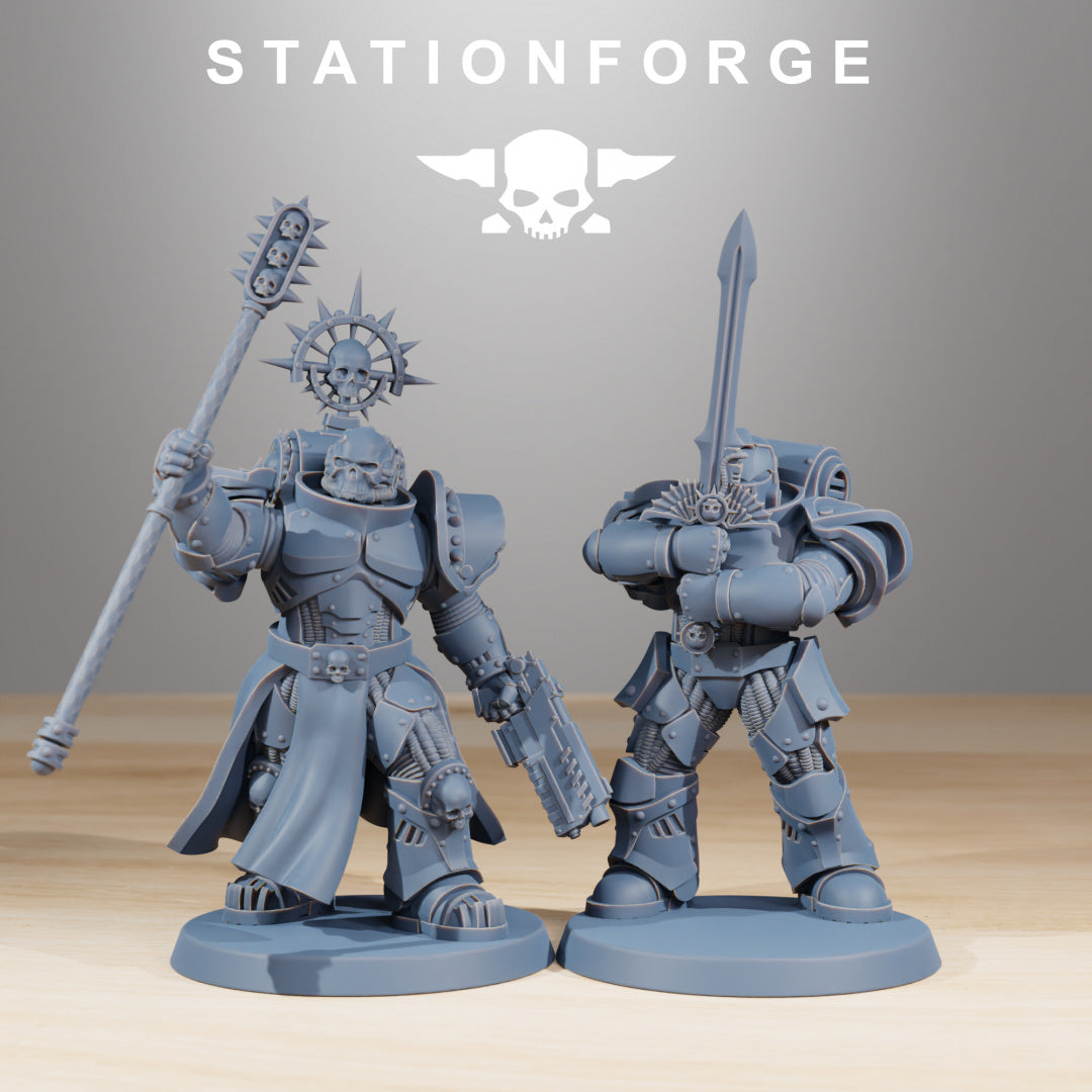 Socratis Melee Infantry - Compatible with Warhammer 40K - by Station Forge - Tabletop RPG Miniature - Roleplaying 3D Printed Fantasy Mini