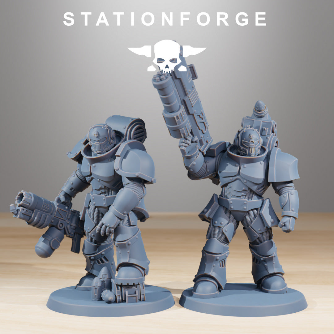 Socratis Ravagers - Compatible with Warhammer 40K - by Station Forge - Tabletop RPG Miniature - Roleplaying 3D Printed Fantasy Mini