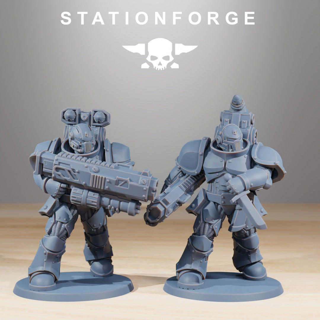 Socratis Ravagers - Compatible with Warhammer 40K - by Station Forge - Tabletop RPG Miniature - Roleplaying 3D Printed Fantasy Mini