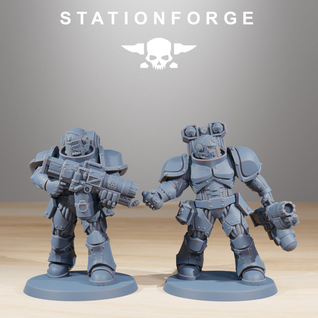 Socratis Ravagers - Compatible with Warhammer 40K - by Station Forge - Tabletop RPG Miniature - Roleplaying 3D Printed Fantasy Mini