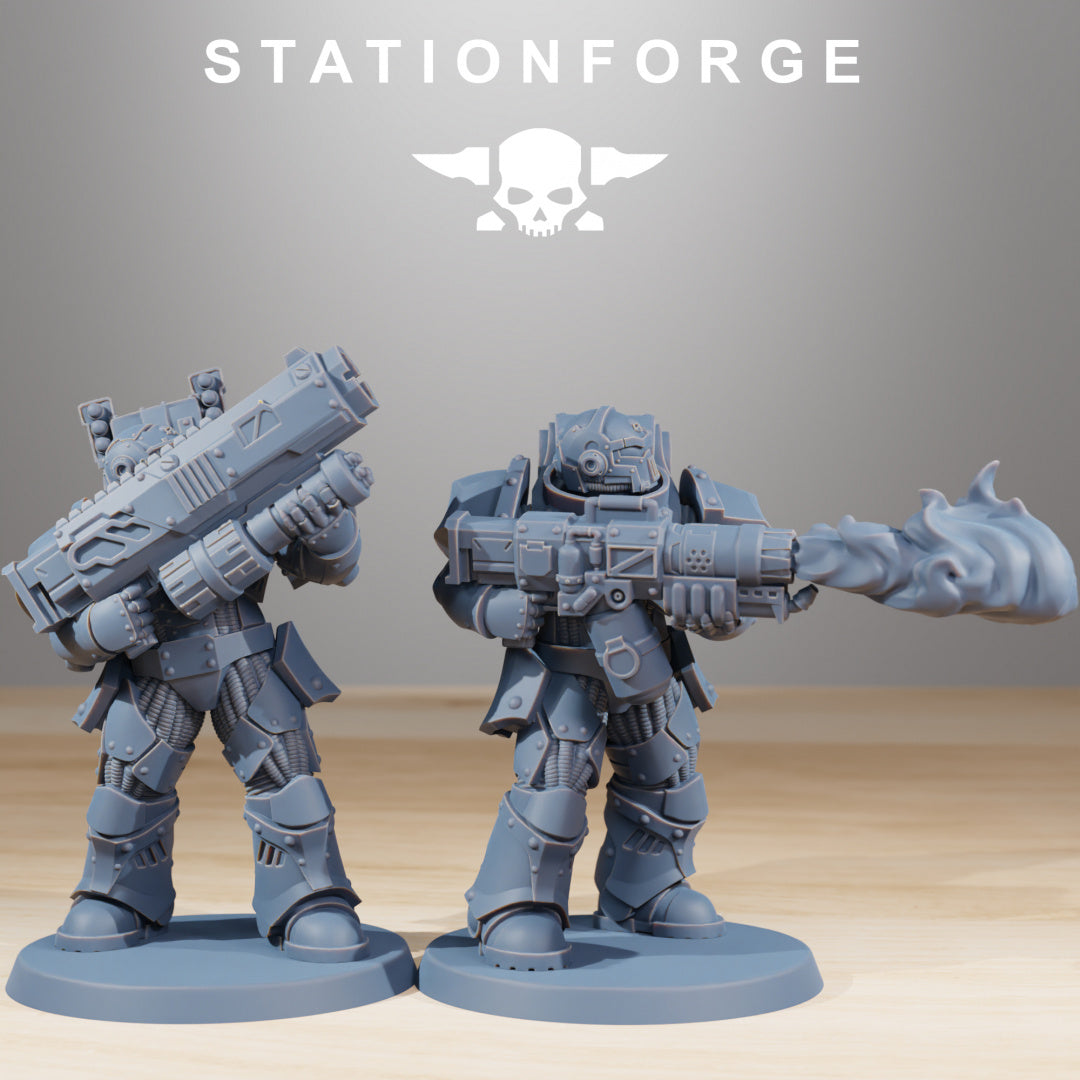 Socratis Ravagers - Compatible with Warhammer 40K - by Station Forge - Tabletop RPG Miniature - Roleplaying 3D Printed Fantasy Mini