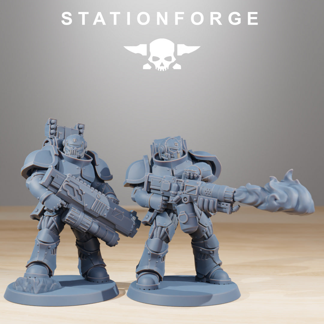 Socratis Ravagers - Compatible with Warhammer 40K - by Station Forge - Tabletop RPG Miniature - Roleplaying 3D Printed Fantasy Mini