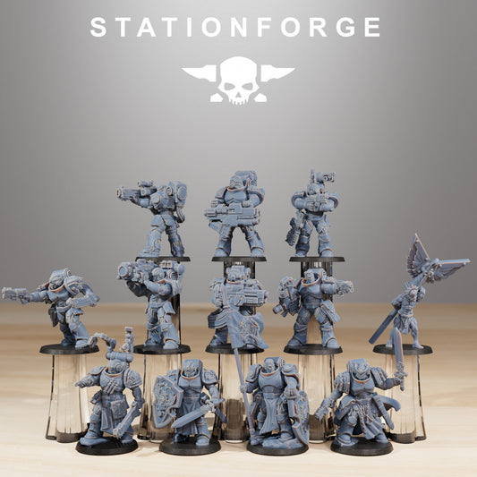 Socratis Reinforcers - Compatible with Warhammer 40K - by Station Forge - Tabletop RPG Miniature - Roleplaying 3D Printed Fantasy Mini