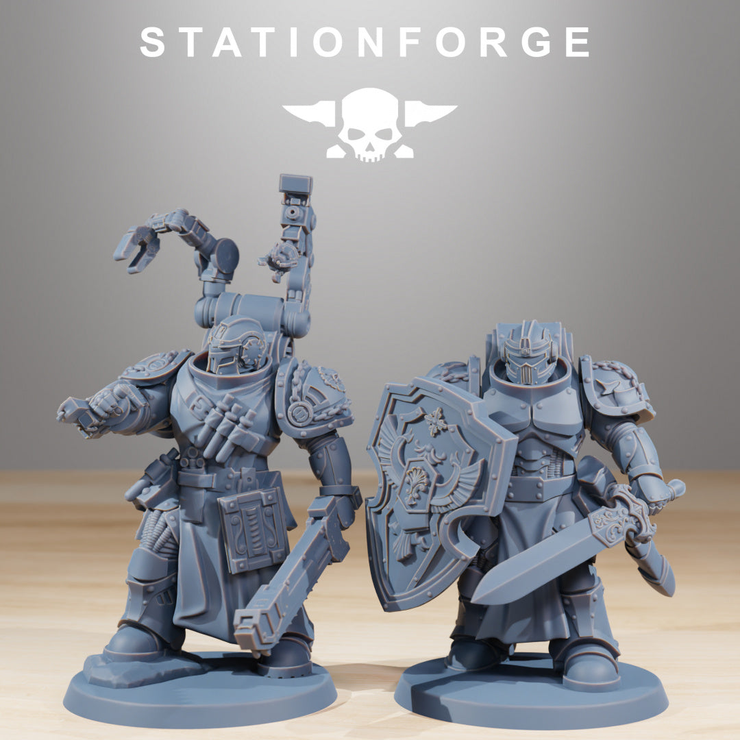 Socratis Reinforcers - Compatible with Warhammer 40K - by Station Forge - Tabletop RPG Miniature - Roleplaying 3D Printed Fantasy Mini