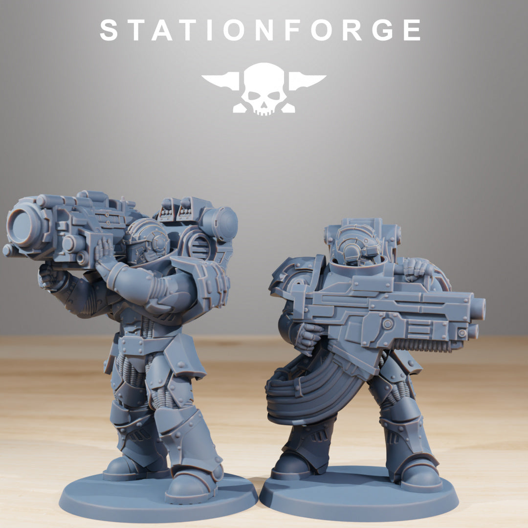 Socratis Reinforcers - Compatible with Warhammer 40K - by Station Forge - Tabletop RPG Miniature - Roleplaying 3D Printed Fantasy Mini