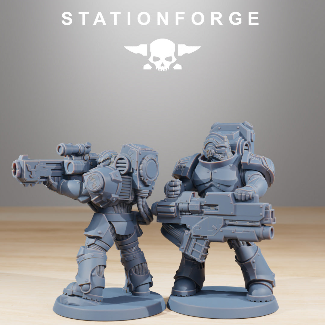 Socratis Reinforcers - Compatible with Warhammer 40K - by Station Forge - Tabletop RPG Miniature - Roleplaying 3D Printed Fantasy Mini