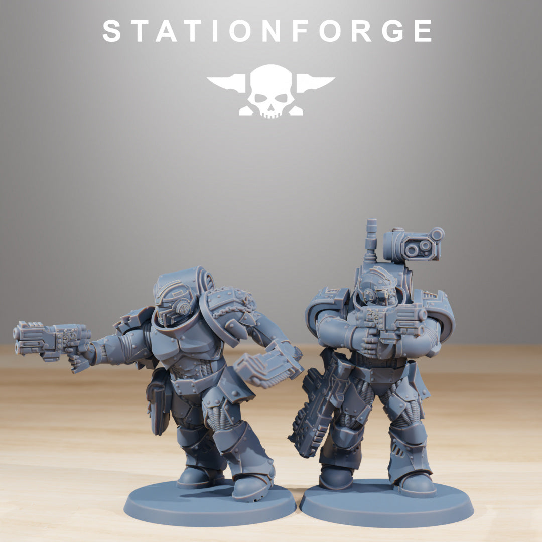 Socratis Reinforcers - Compatible with Warhammer 40K - by Station Forge - Tabletop RPG Miniature - Roleplaying 3D Printed Fantasy Mini