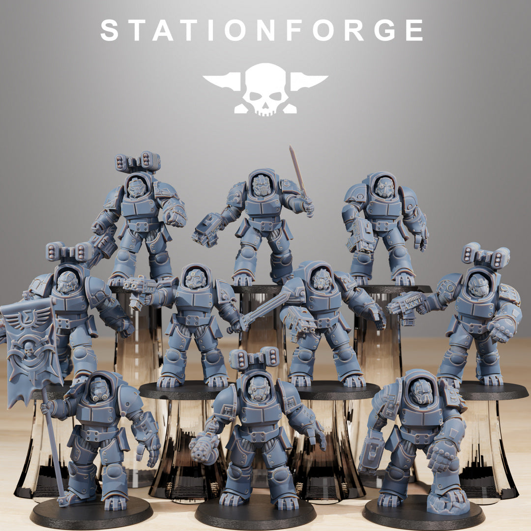 Socratis Vanguard - Compatible with Warhammer 40K - by Station Forge - Tabletop RPG Miniature - Roleplaying 3D Printed Fantasy Mini