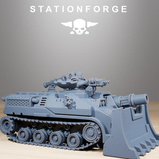 Socratis Vanguard Tank - Compatible with Warhammer 40K - by Station Forge - Tabletop RPG Miniature - Roleplaying 3D Printed Fantasy Mini