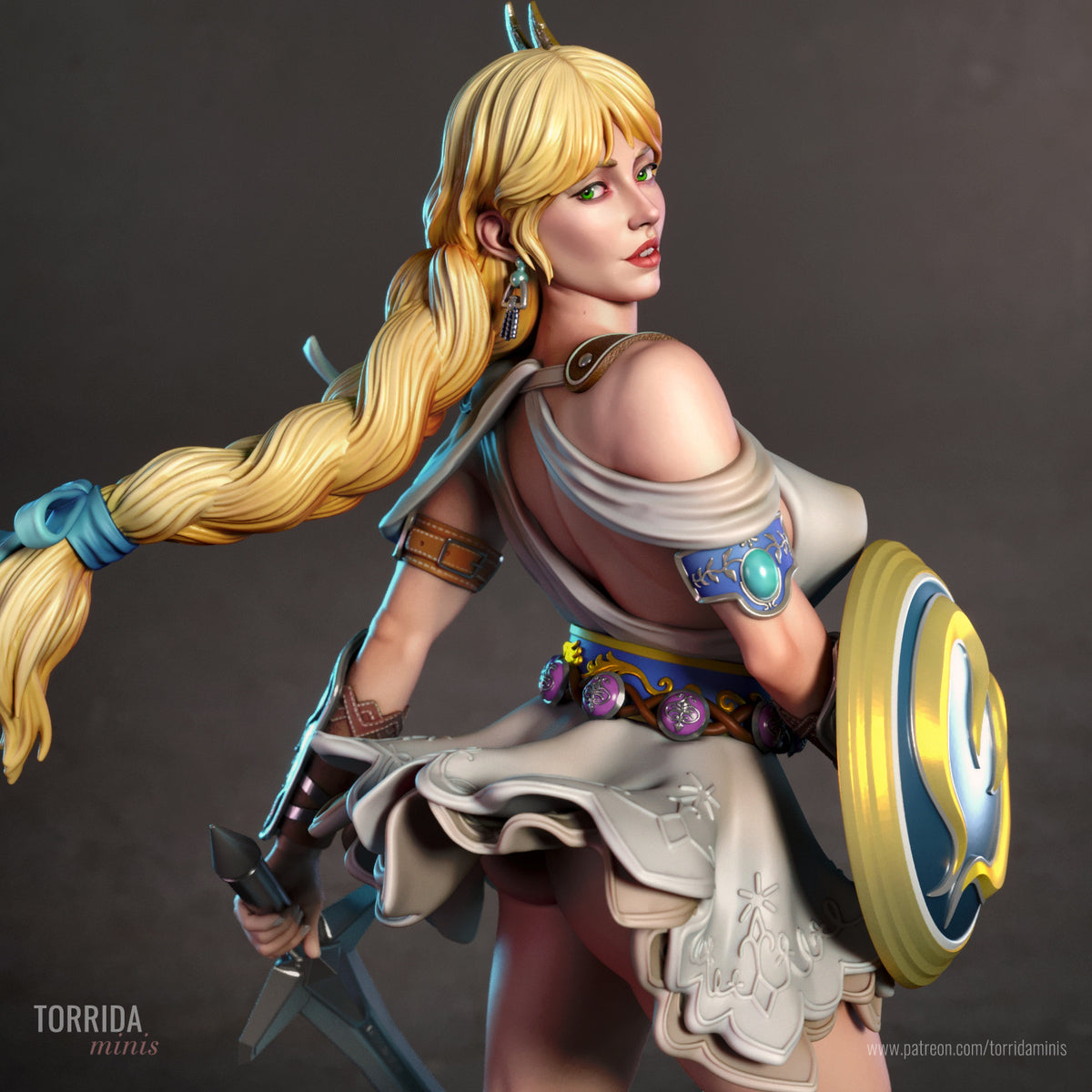 Sophitia Sculpture (75mm to 500mm) - Unassembled/Unpainted/3D Print