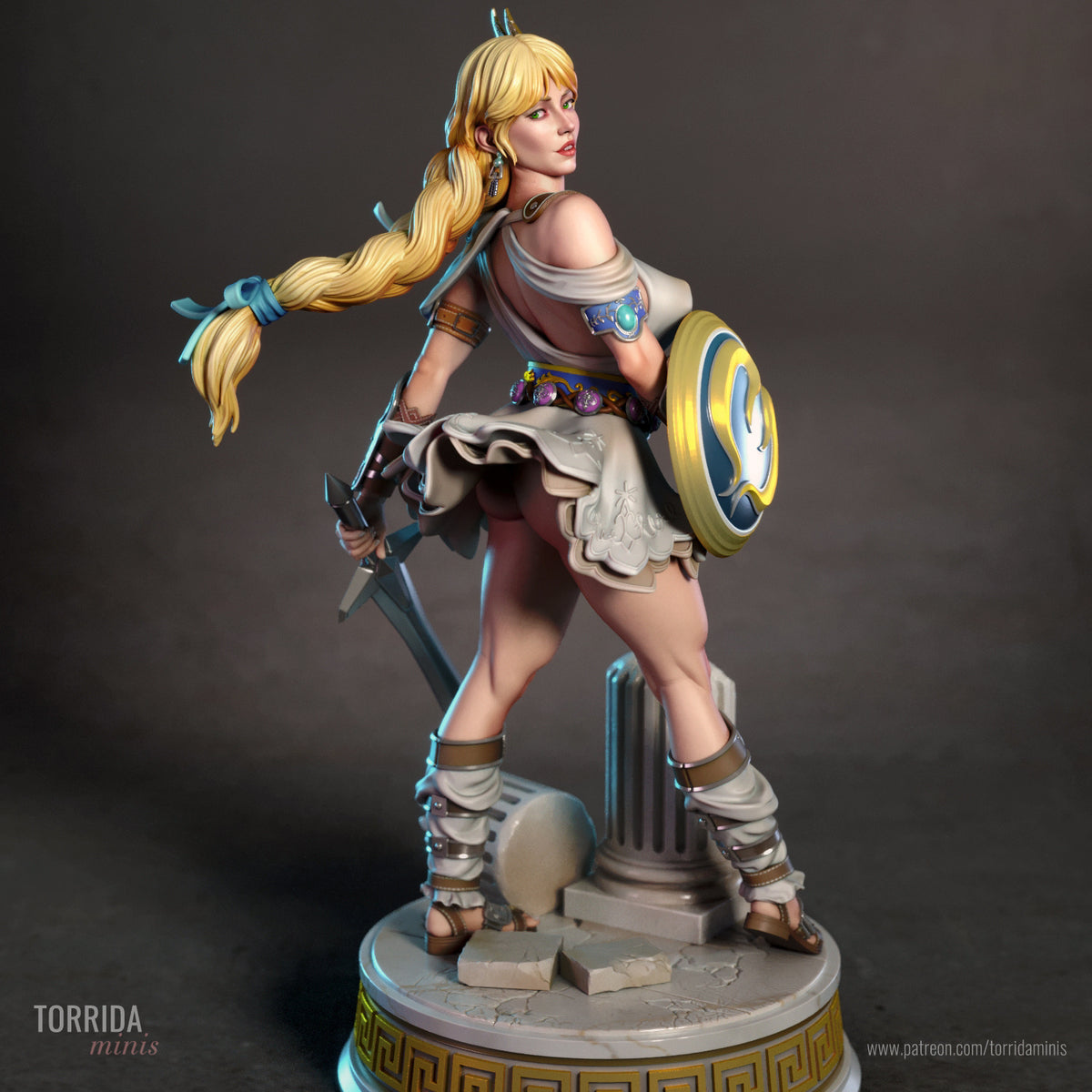Sophitia Sculpture (75mm to 500mm) - Unassembled/Unpainted/3D Print