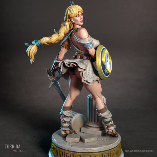 Sculpture de Sophitia (75 mm à 500 mm) - Non assemblée/Non peinte/Impression 3D