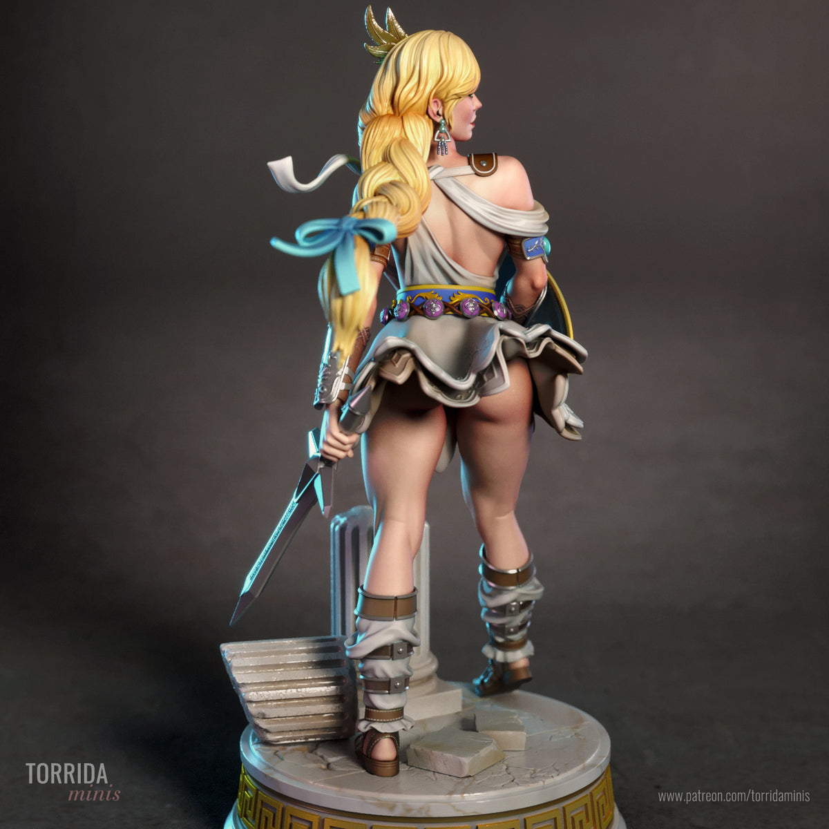 Sophitia Sculpture (75mm to 500mm) - Unassembled/Unpainted/3D Print