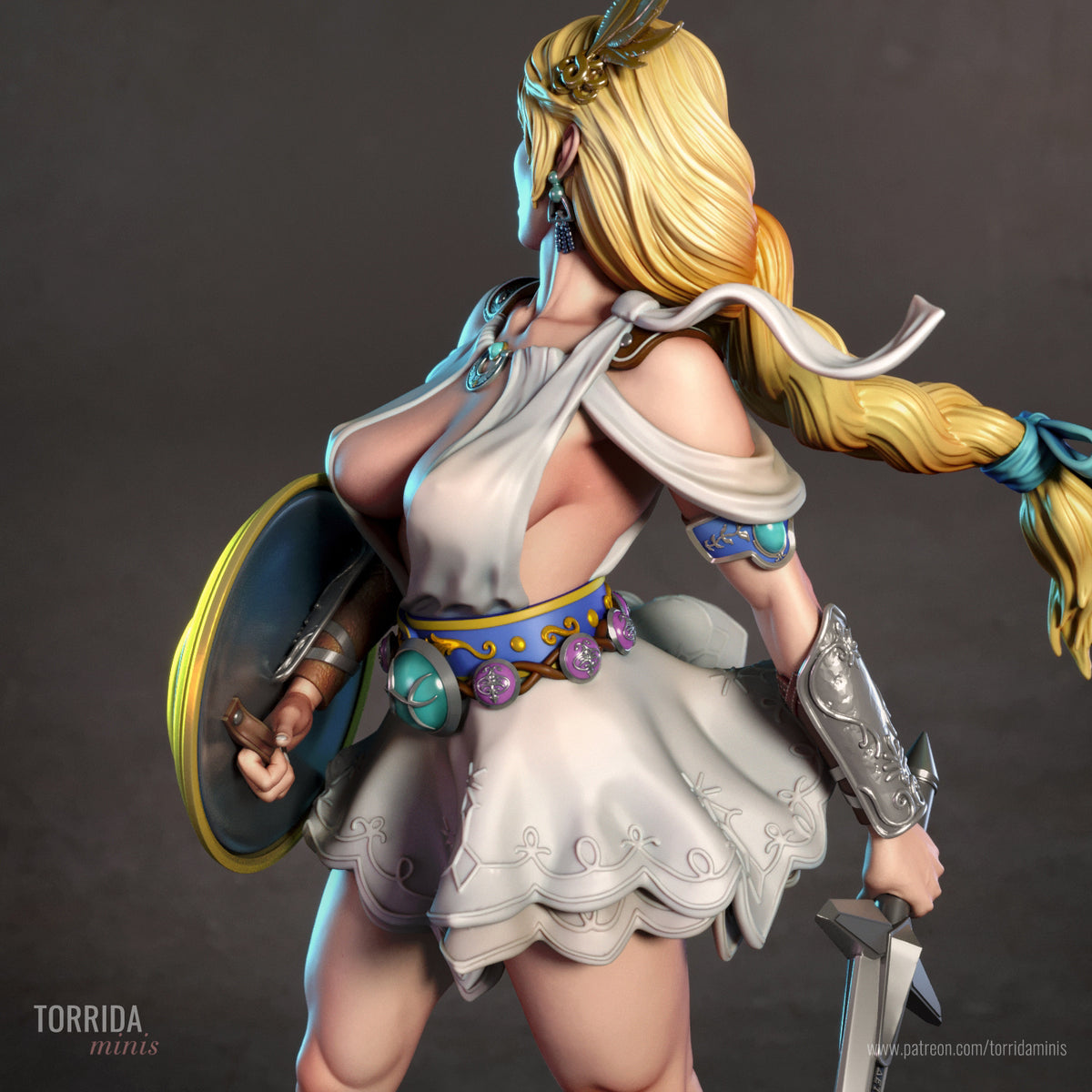 Sophitia Sculpture (75mm to 500mm) - Unassembled/Unpainted/3D Print