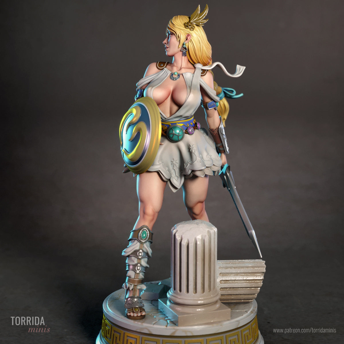 Sophitia Sculpture (75mm to 500mm) - Unassembled/Unpainted/3D Print