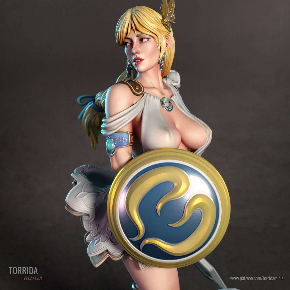 Sophitia Sculpture (75mm to 500mm) - Unassembled/Unpainted/3D Print