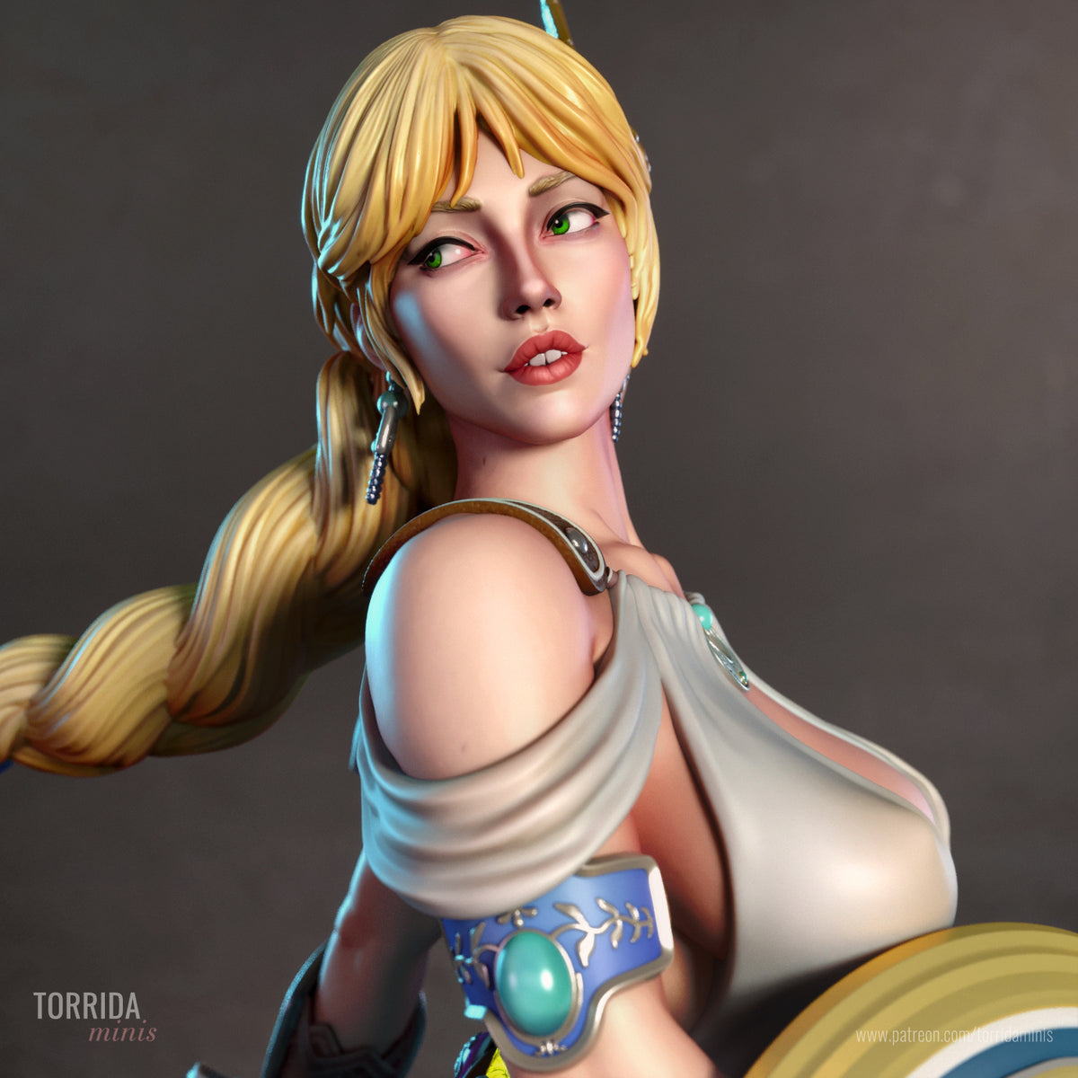 Sophitia Sculpture (75mm to 500mm) - Unassembled/Unpainted/3D Print