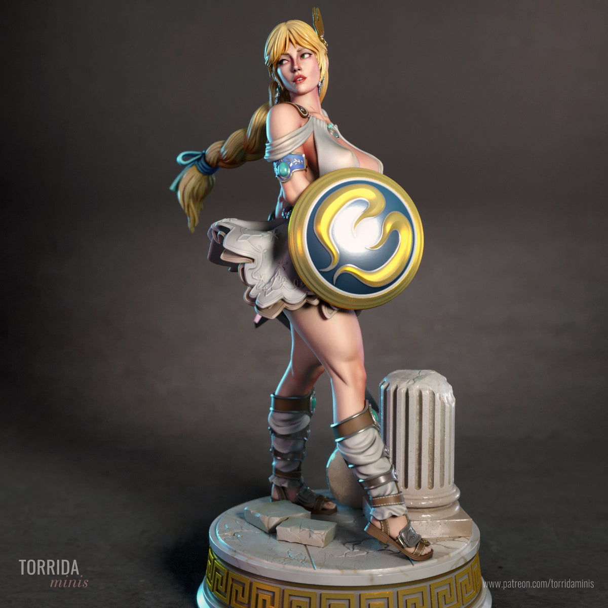 Sophitia Sculpture (75mm to 500mm) - Unassembled/Unpainted/3D Print