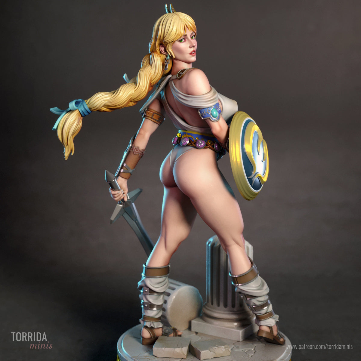 Sophitia Sculpture (75mm to 500mm) - Unassembled/Unpainted/3D Print