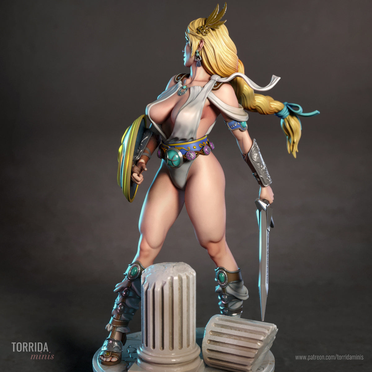 Sophitia Sculpture (75mm to 500mm) - Unassembled/Unpainted/3D Print