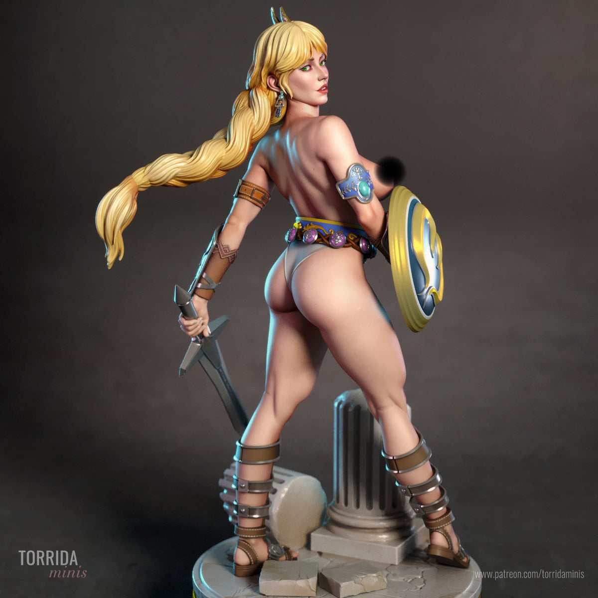 Sophitia NSFW Sculpture (75mm to 500mm) - Unassembled/Unpainted/3D Print