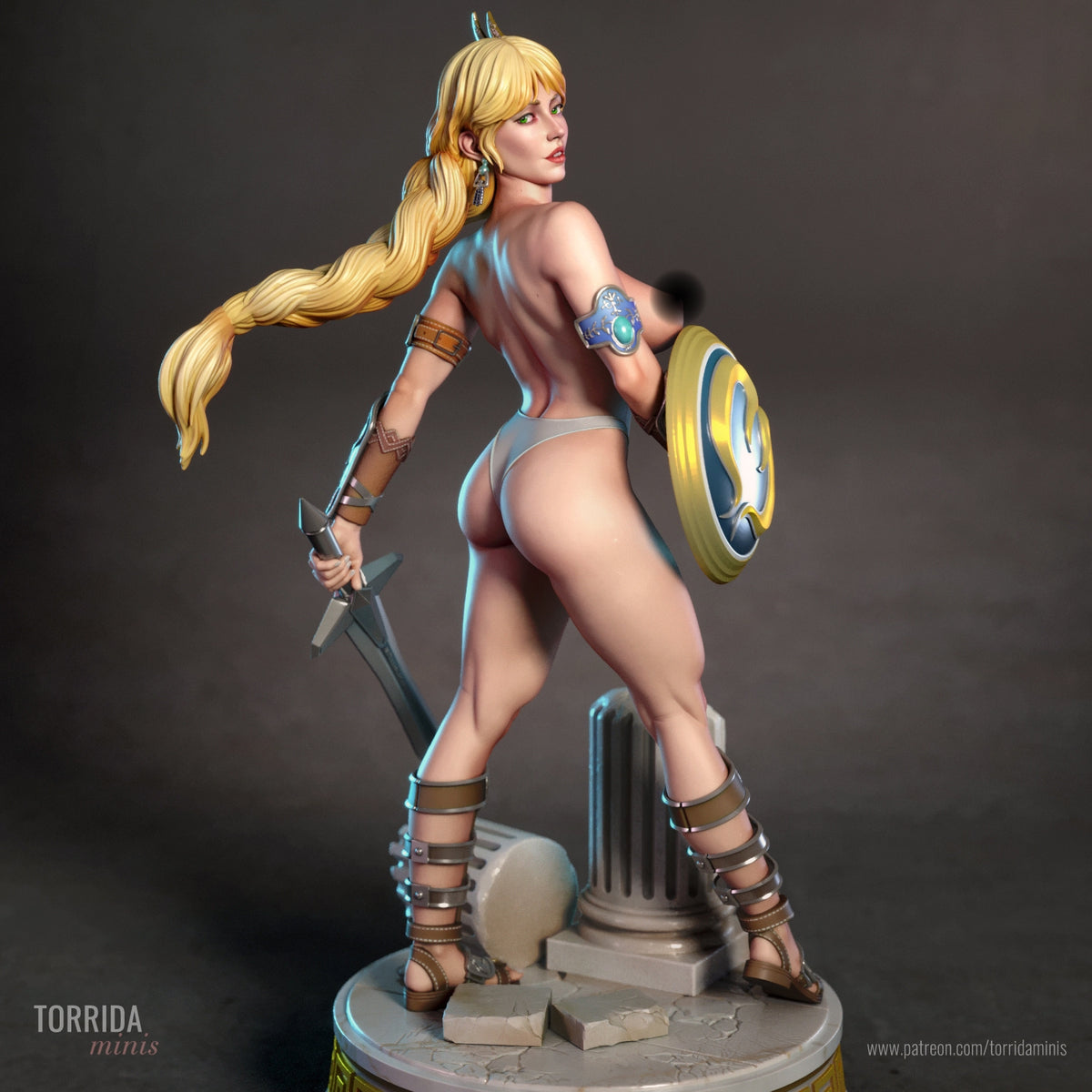 Sophitia NSFW Sculpture (75mm to 500mm) - Unassembled/Unpainted/3D Print