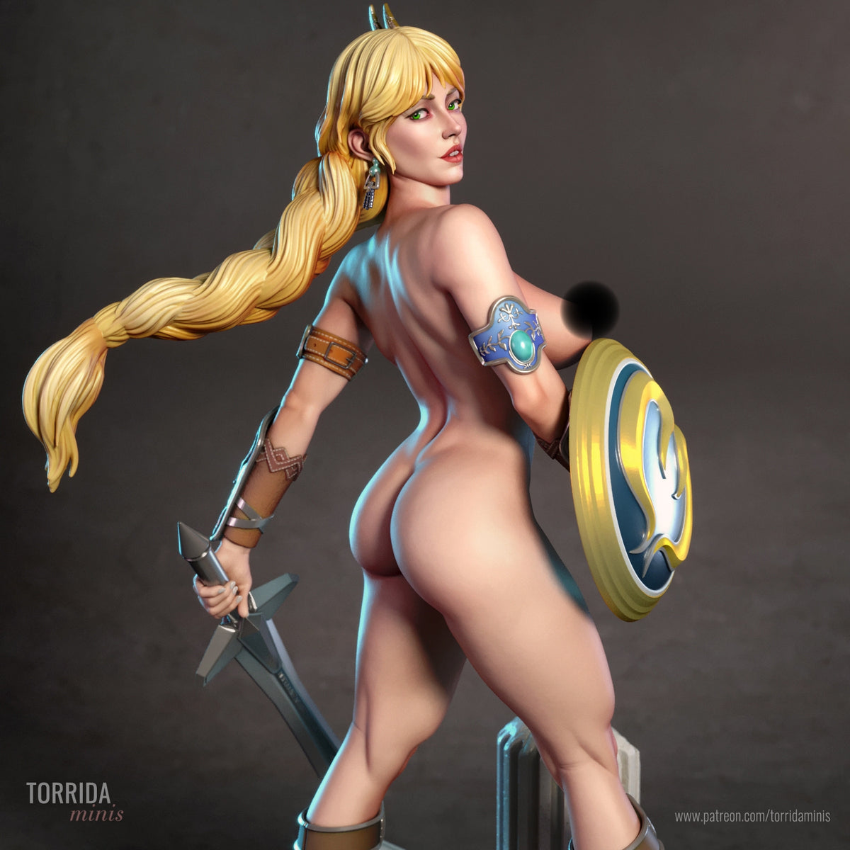 Sophitia NSFW Sculpture (75mm to 500mm) - Unassembled/Unpainted/3D Print