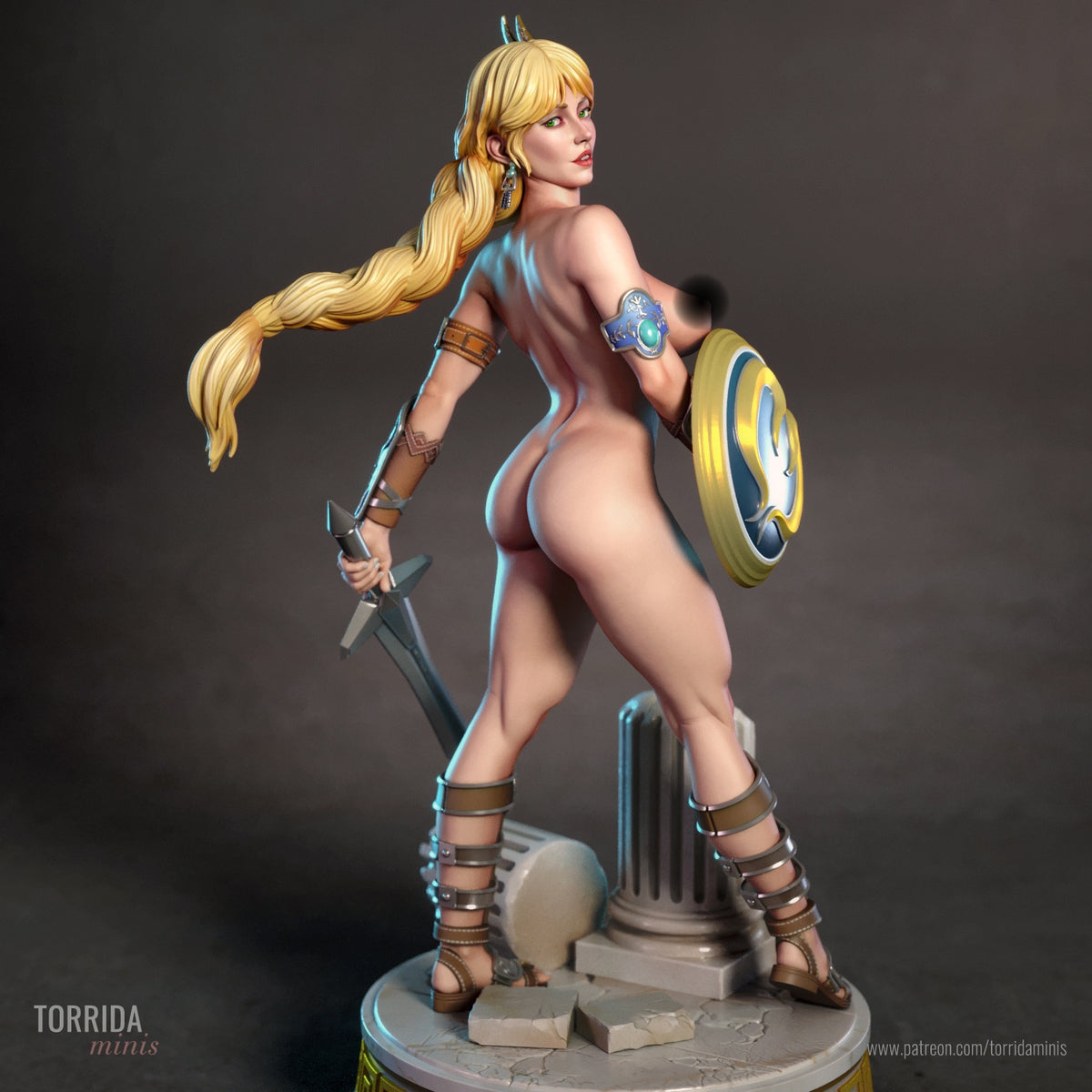 Sophitia NSFW Sculpture (75mm to 500mm) - Unassembled/Unpainted/3D Print