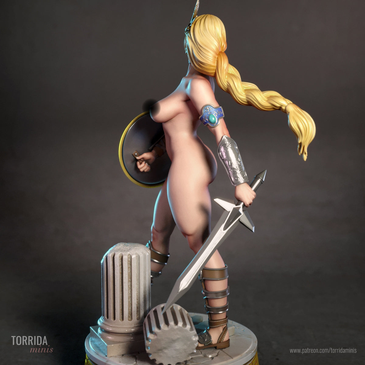 Sophitia NSFW Sculpture (75mm to 500mm) - Unassembled/Unpainted/3D Print