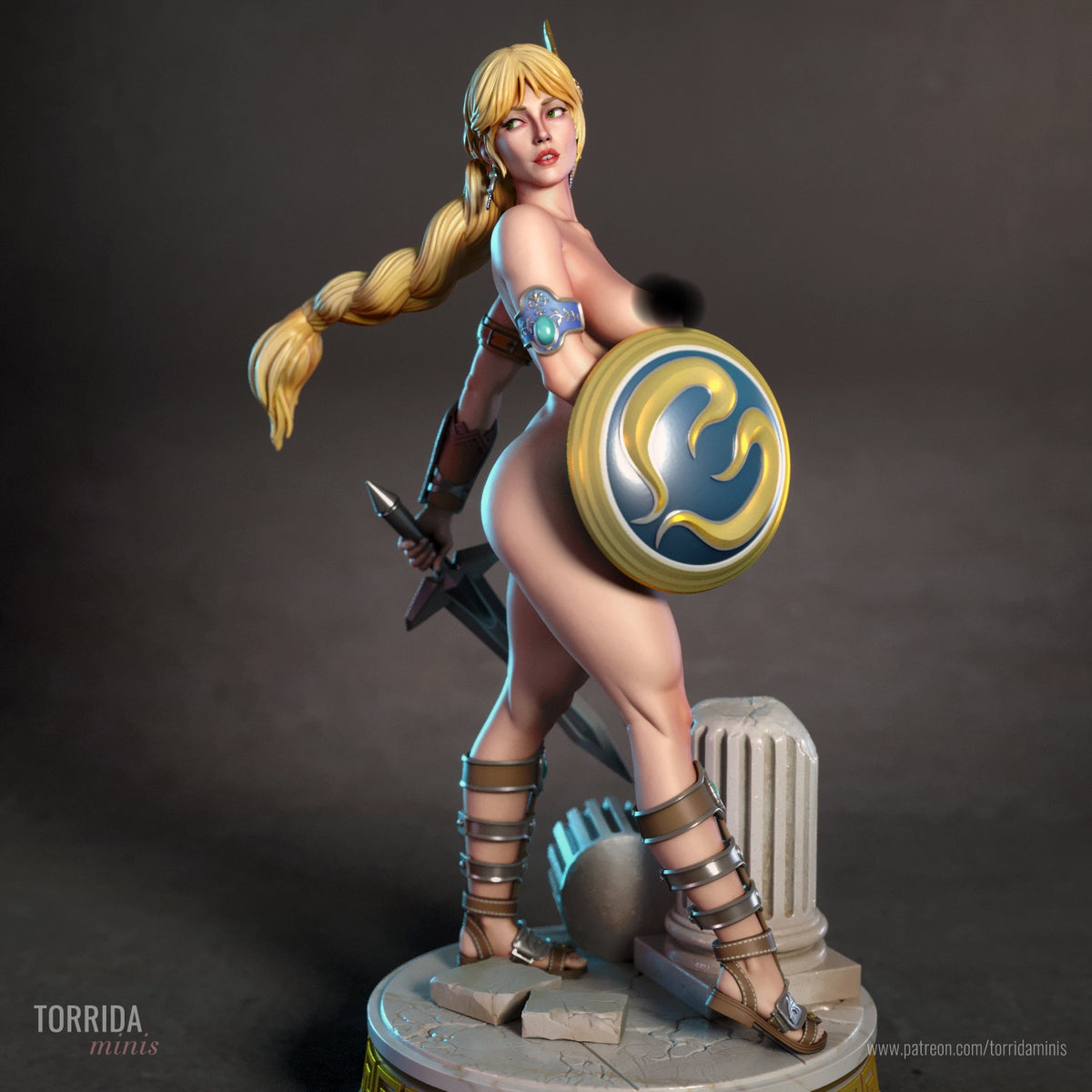 Sophitia NSFW Sculpture (75mm to 500mm) - Unassembled/Unpainted/3D Print