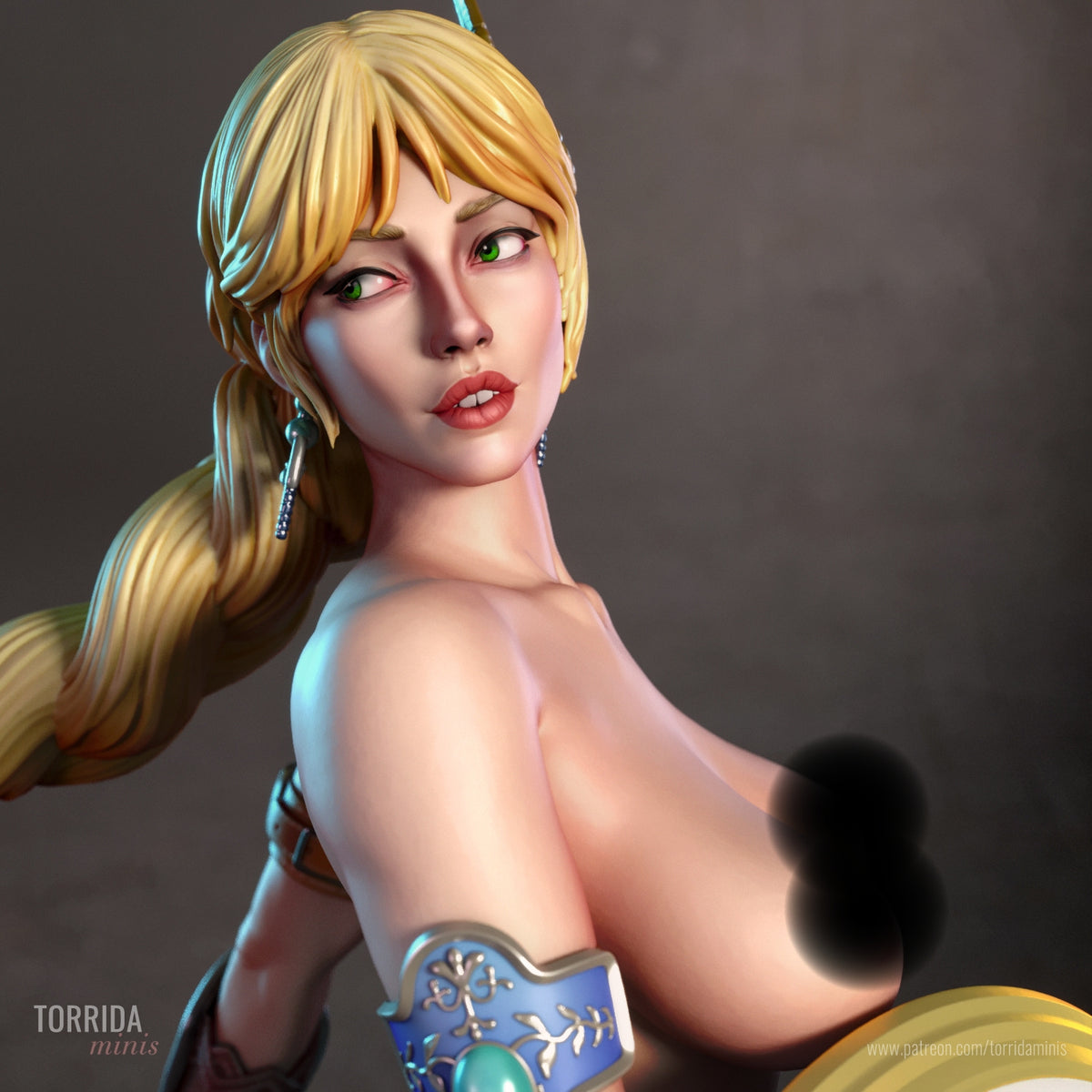 Sophitia NSFW Sculpture (75mm to 500mm) - Unassembled/Unpainted/3D Print