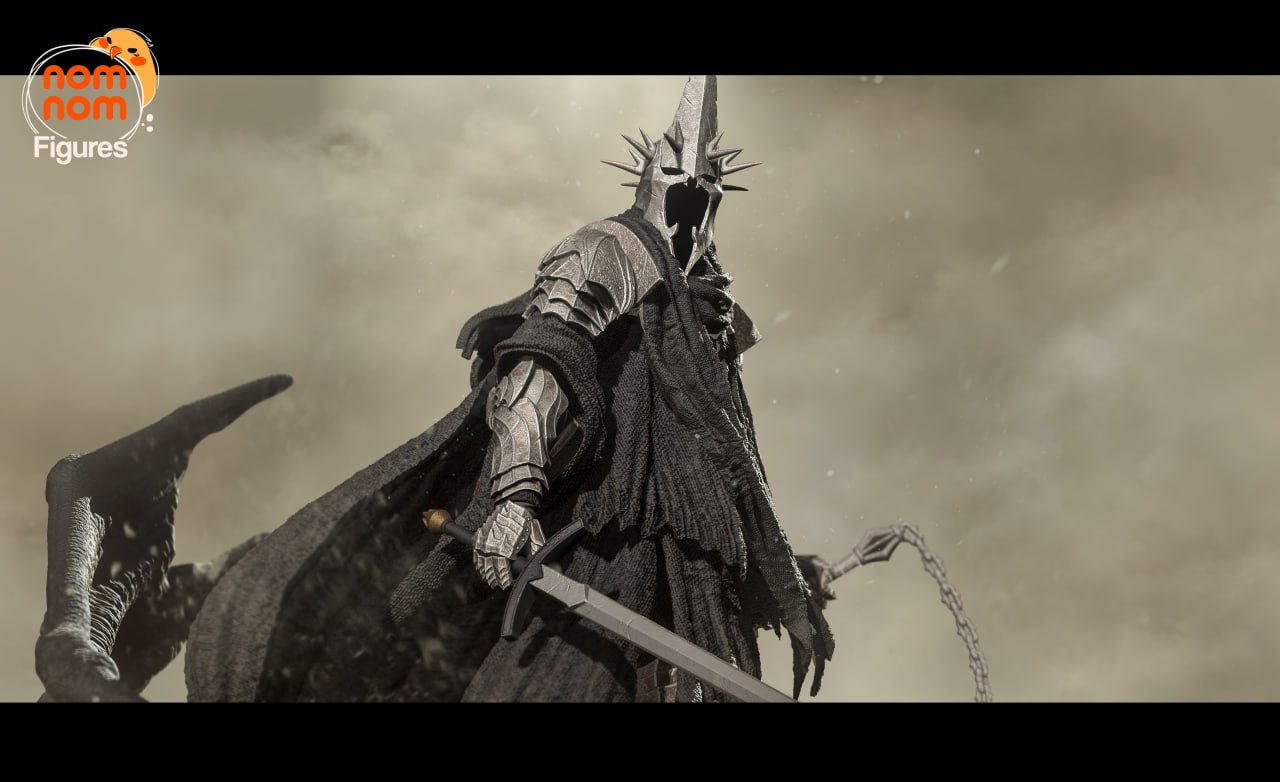 Angma Witch King - Lord of the Rings - by Nom Nom- Tabletop RPG Miniature - Roleplaying 3D Printed Fantasy Mini