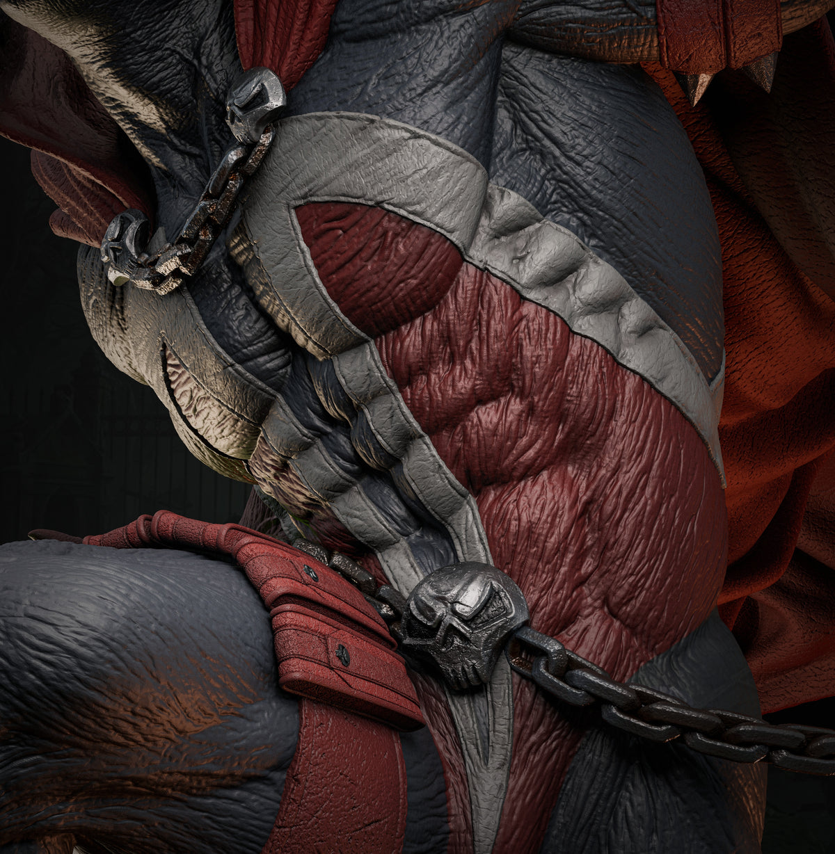 Spawn Sculpture (75mm to 500mm) - Unassembled/Unpainted/3D Print