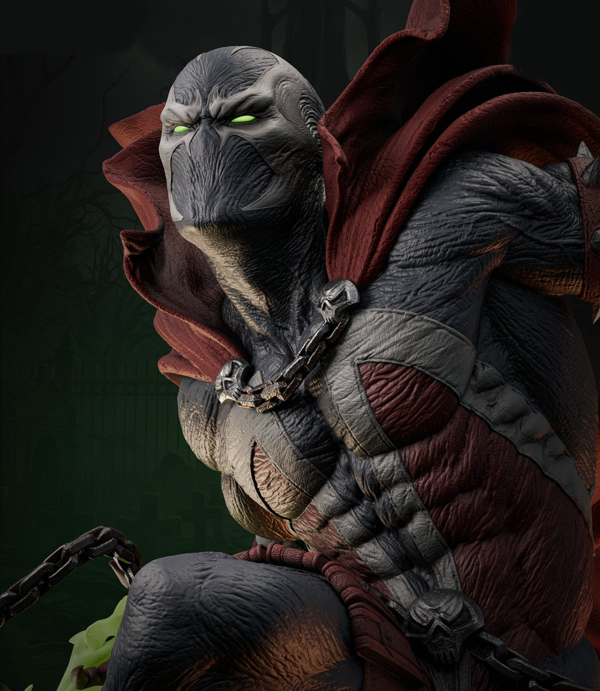 Spawn Sculpture (75mm to 500mm) - Unassembled/Unpainted/3D Print