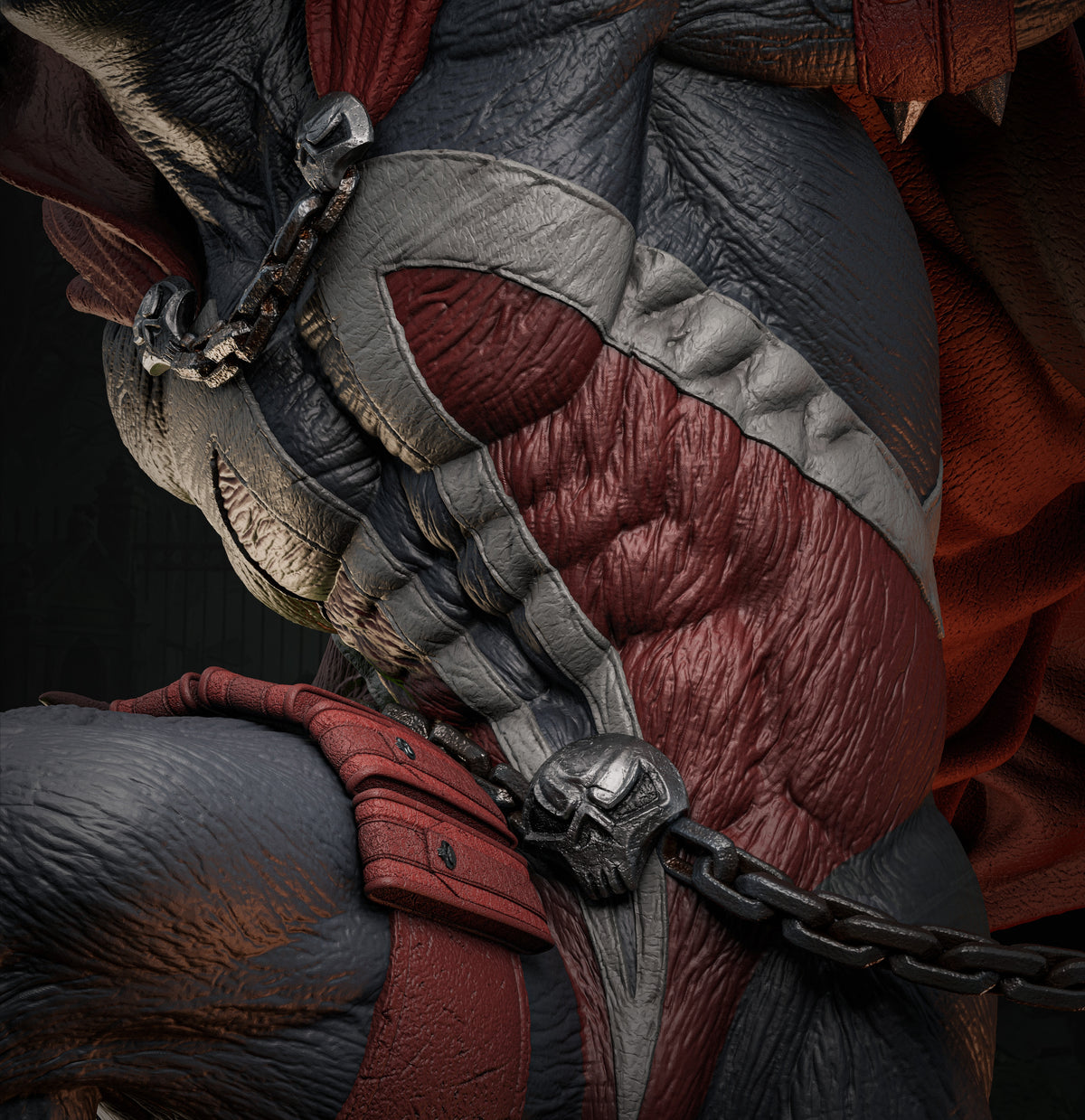 Spawn Sculpture (75mm to 500mm) - Unassembled/Unpainted/3D Print