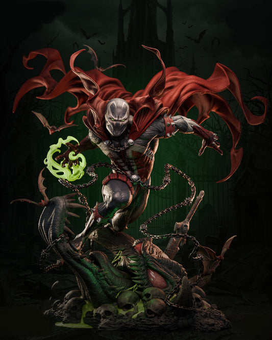 Figurine Spawn (75 mm à 500 mm) - Non assemblée/Non peinte/Impression 3D