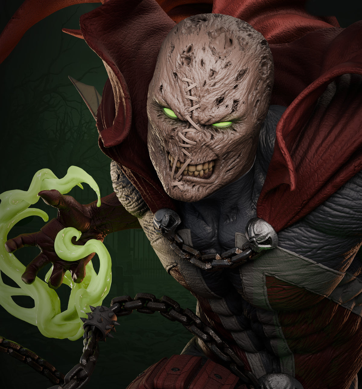 Spawn Sculpture (75mm to 500mm) - Unassembled/Unpainted/3D Print