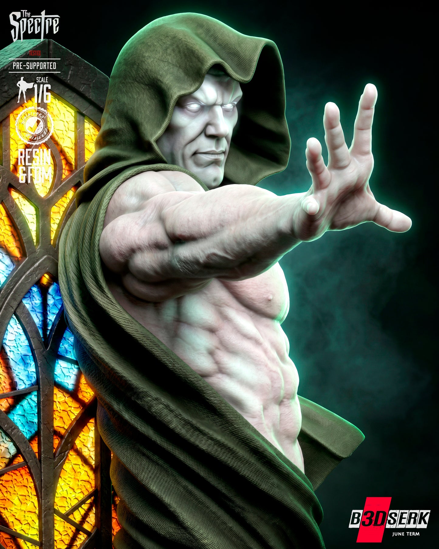 The Spectre Sculpture (75mm to 500mm) - Unassembled/Unpainted/3D Print