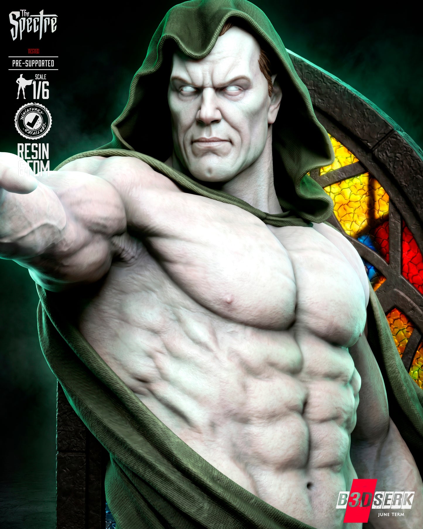 The Spectre Sculpture (75mm to 500mm) - Unassembled/Unpainted/3D Print