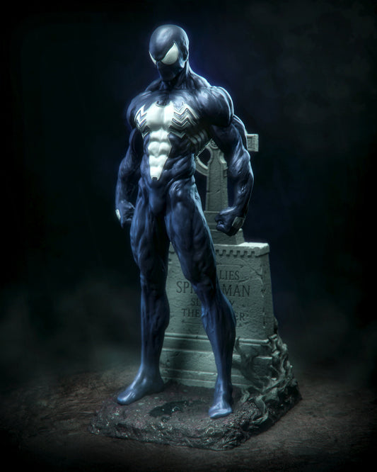 Symbiote Spider-Man Sculpture(75mm to 1000mm) - Unassembled/Unpainted/3D Print