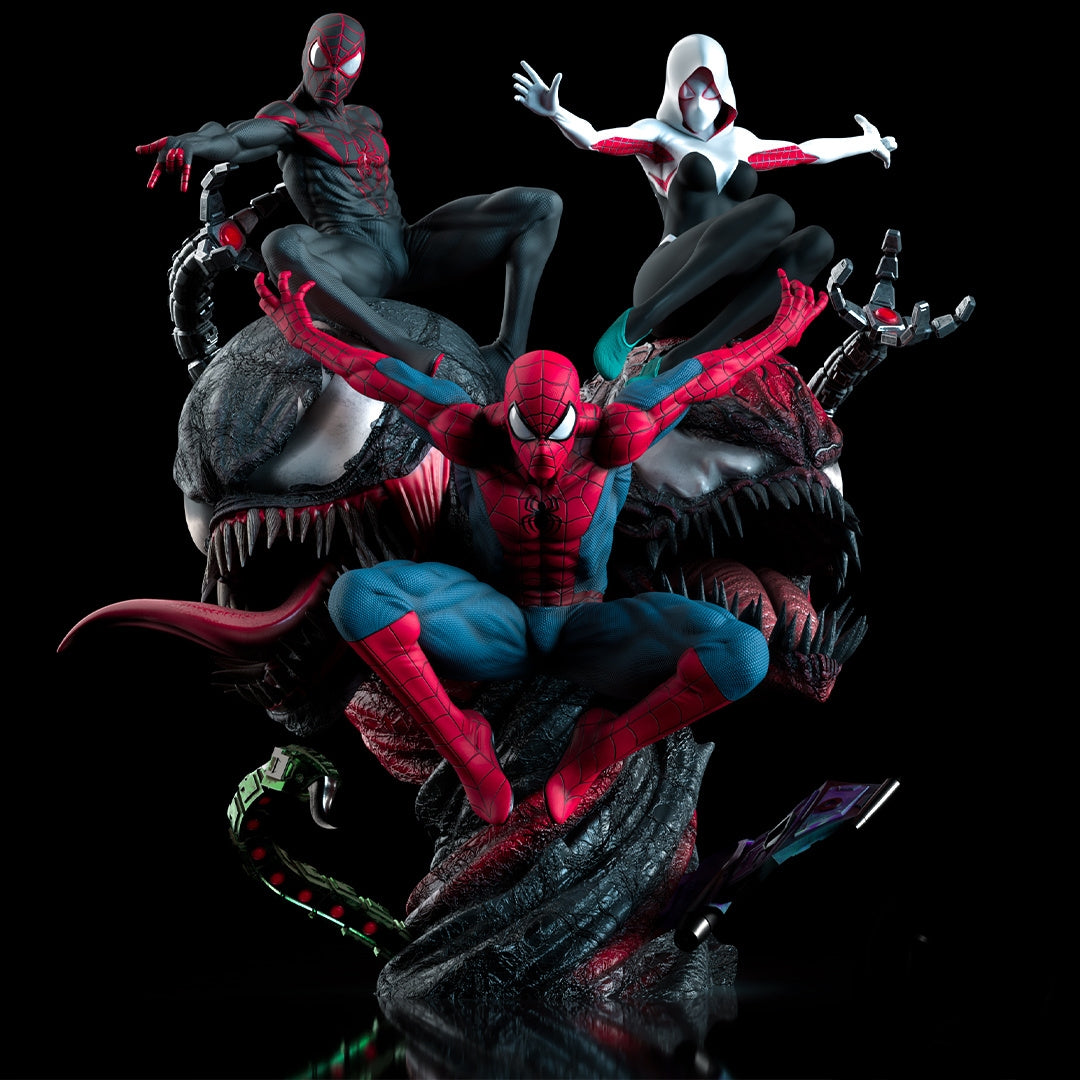 Spider-Verse Diorama (75mm to 500mm) - Unassembled/Unpainted/3D Print