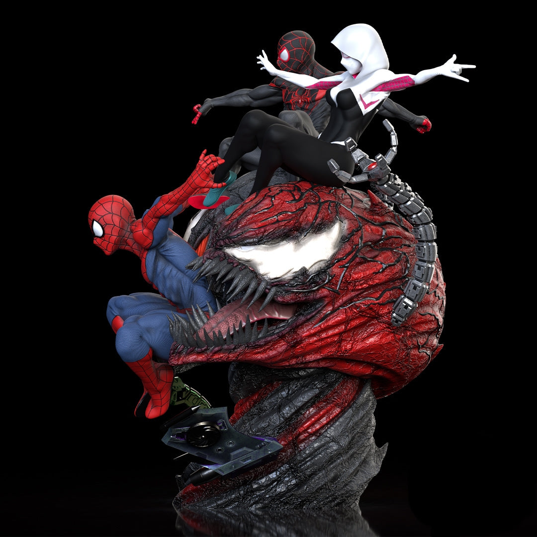 Spider-Verse Diorama (75mm to 500mm) - Unassembled/Unpainted/3D Print